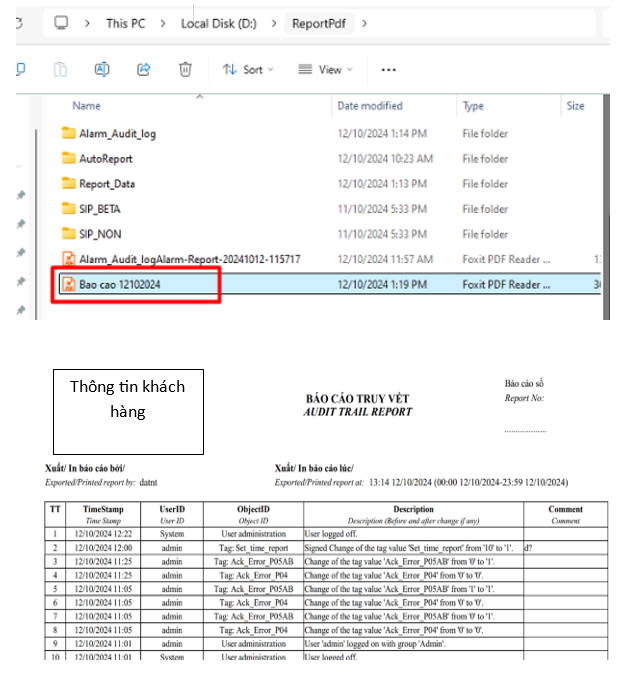 Giao diện phần mềm quản lý nước dược phẩm đạt chuẩn GMP-EU
